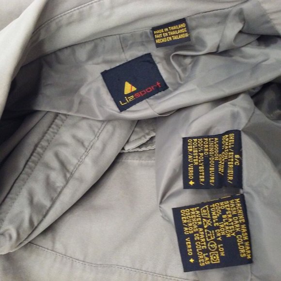 90s Liz Sport Chore Coat Utility Cargo Jacket M/L - Picture 3 of 8